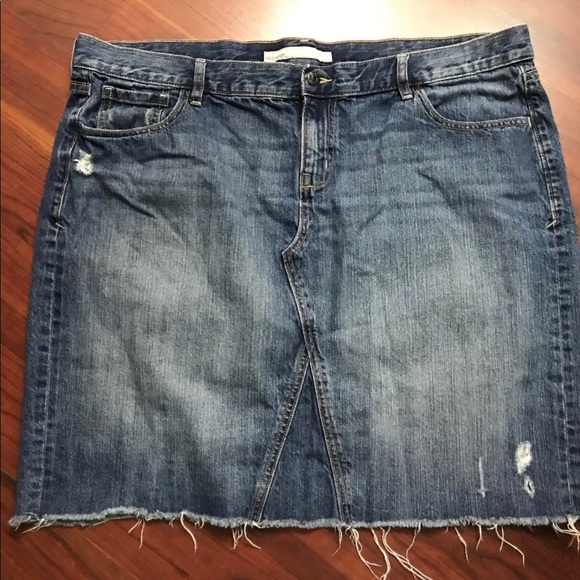 Denim Skirt from Old Navy. Deconstructed style. - Picture 1 of 4